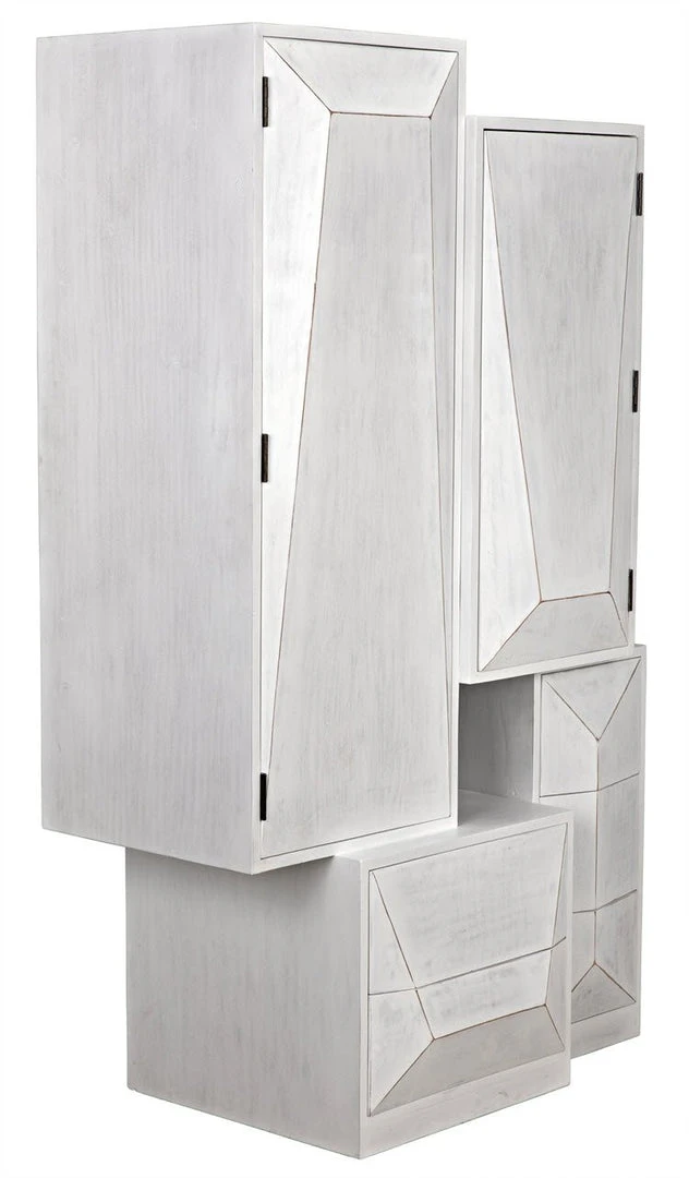 Noir Dakota Cabinet, White Wash Chests & Cabinets 6 Noir Dakota Cabinet, White Wash Chests & Cabinets
