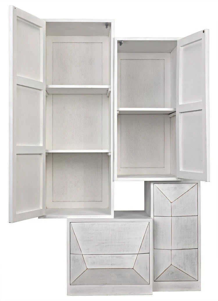 Noir Dakota Cabinet, White Wash Chests & Cabinets 10 Noir Dakota Cabinet, White Wash Chests & Cabinets