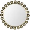Noir Cooper Mirror, Antique Brass