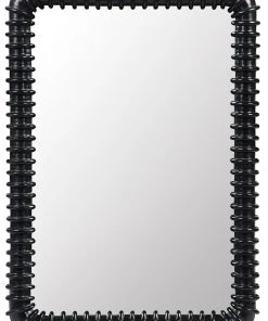 Noir Toshi Mirror, Hand Rubbed Black DECOR