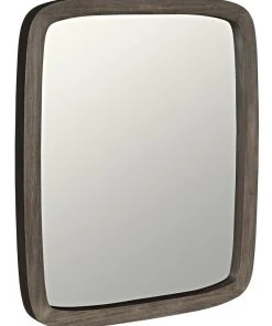 Noir Ford Mirror, Distressed Grey