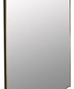 Noir Convexed Mirror, Metal Antique Brass