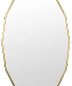 DECOR Noir Capult Mirror, Antique Brass