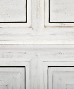 Noir Luna Mirror, White Washed DECOR