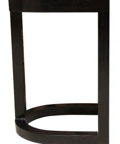 Noir QS Saddle Counter Stool, Hand Rubbed Black