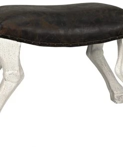 Noir QS Claw Leg Saddle Stool