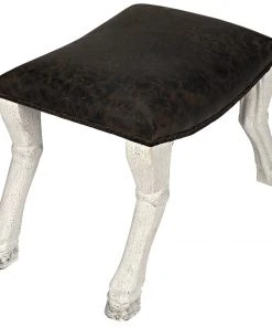 Noir QS Claw Leg Saddle Stool