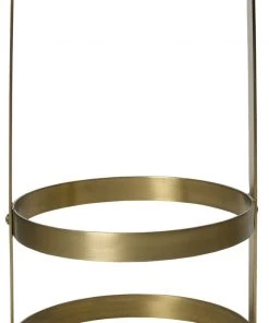 Noir Dior Bar Stool, Antique Brass