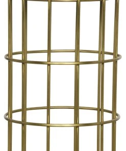 Noir Ryley Counter Stool, Metal With Brass Finish Bar & Counter Stools