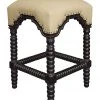 Noir QS Abacus Counter Stool, Hand Rubbed Black Bar & Counter Stools