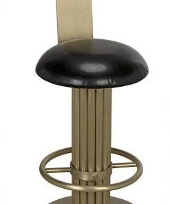 Noir Sedes Counter Stool, Metal With Brass Finish Bar & Counter Stools 14 Noir Sedes Counter Stool, Metal With Brass Finish Bar & Counter Stools