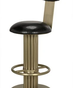Noir Sedes Counter Stool, Metal With Brass Finish Bar & Counter Stools 19 Noir Sedes Counter Stool, Metal With Brass Finish Bar & Counter Stools
