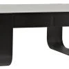 Noir Marshall Coffee Table, Black Metal