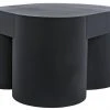 LIVING ROOM Noir Bain Coffee Table, Black Metal 1 LIVING ROOM Noir Bain Coffee Table, Black Metal