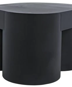 LIVING ROOM Noir Bain Coffee Table, Black Metal