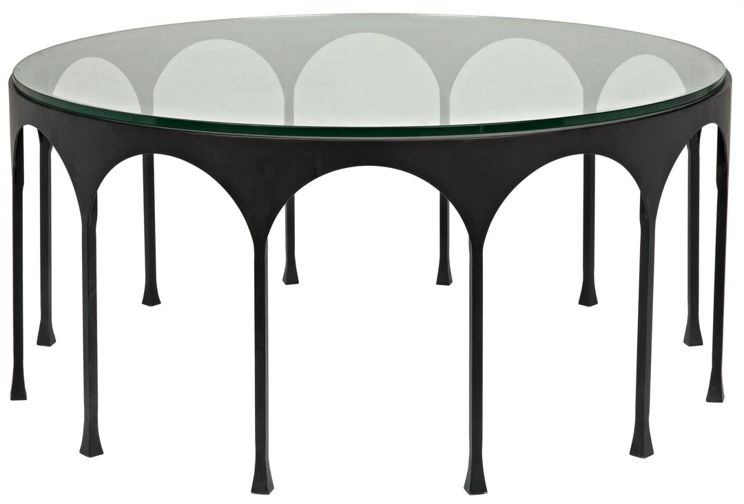 Noir Achille Coffee Table, Black Metal LIVING ROOM 3 Noir Achille Coffee Table, Black Metal LIVING ROOM