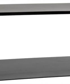 LIVING ROOM Noir Hera Coffee Table, Black Metal