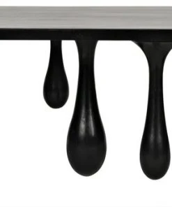 LIVING ROOM Noir Drop Coffee Table, Hand Rubbed Black