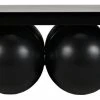 Noir Lambreta Coffee Table, Black Metal