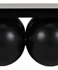 Noir Lambreta Coffee Table, Black Metal