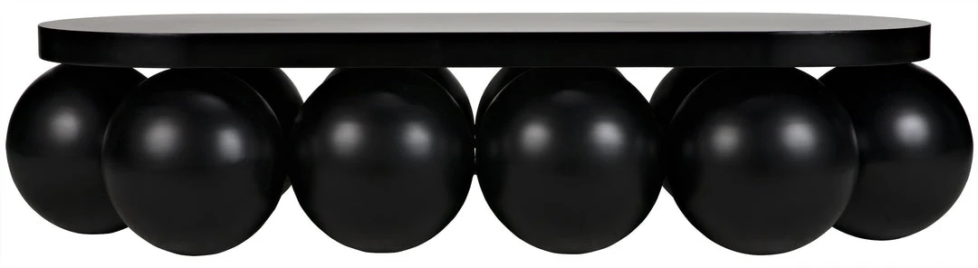 Noir Lambreta Coffee Table, Black Metal 3 Noir Lambreta Coffee Table, Black Metal