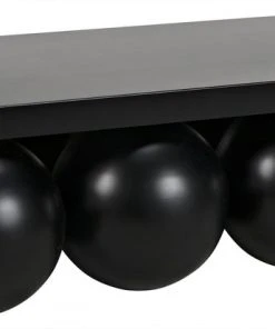 Noir Lambreta Coffee Table, Black Metal 14 Noir Lambreta Coffee Table, Black Metal