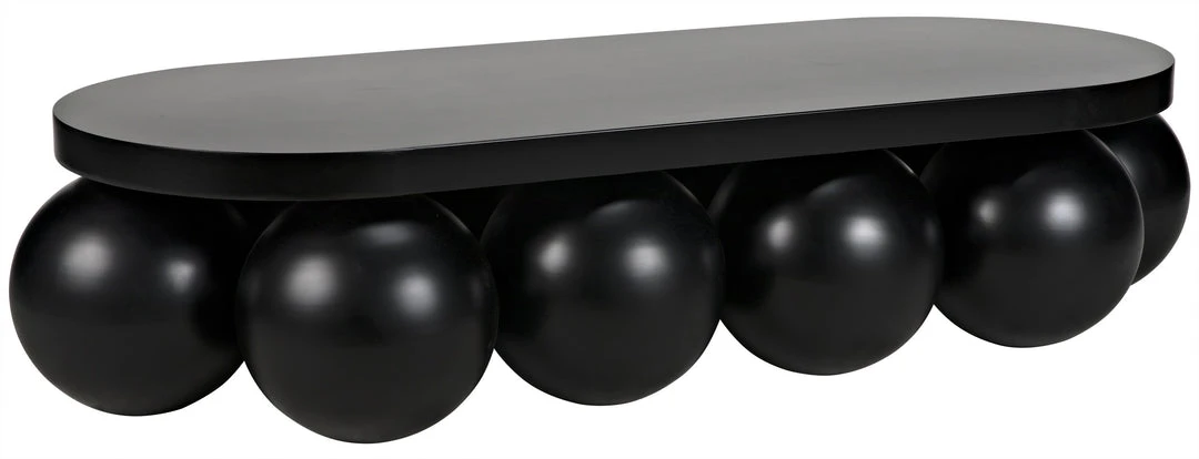 Noir Lambreta Coffee Table, Black Metal 5 Noir Lambreta Coffee Table, Black Metal