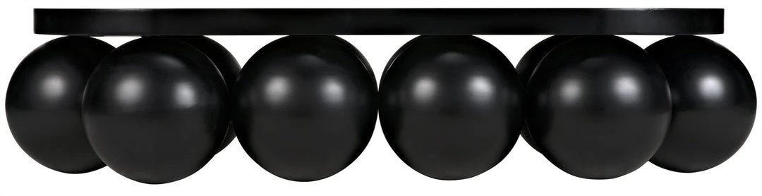 Noir Lambreta Coffee Table, Black Metal 6 Noir Lambreta Coffee Table, Black Metal