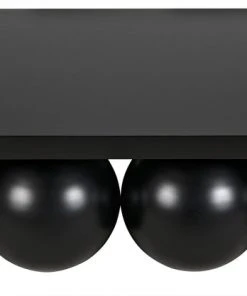 Noir Lambreta Coffee Table, Black Metal 16 Noir Lambreta Coffee Table, Black Metal