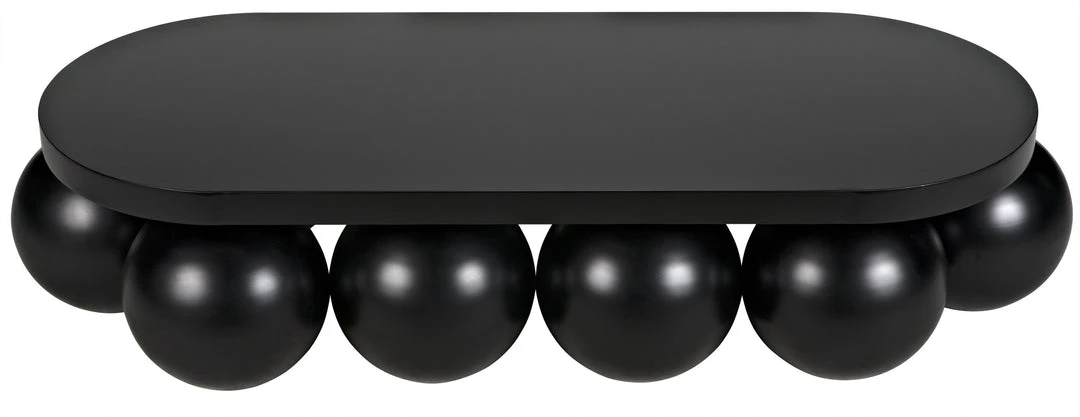 Noir Lambreta Coffee Table, Black Metal 7 Noir Lambreta Coffee Table, Black Metal