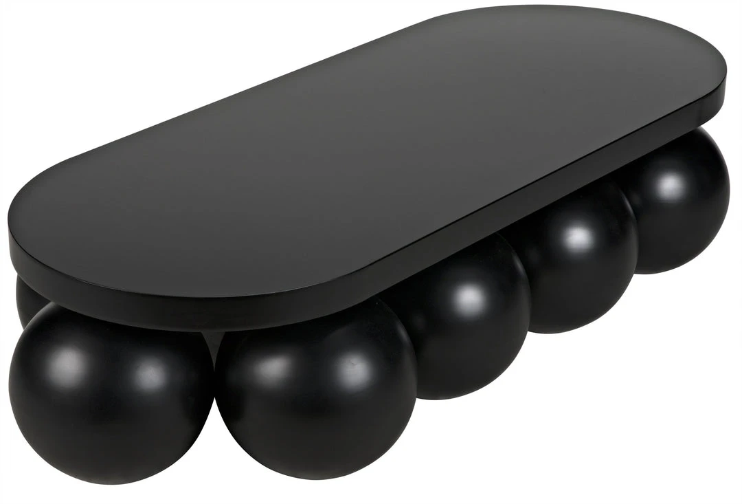 Noir Lambreta Coffee Table, Black Metal 8 Noir Lambreta Coffee Table, Black Metal