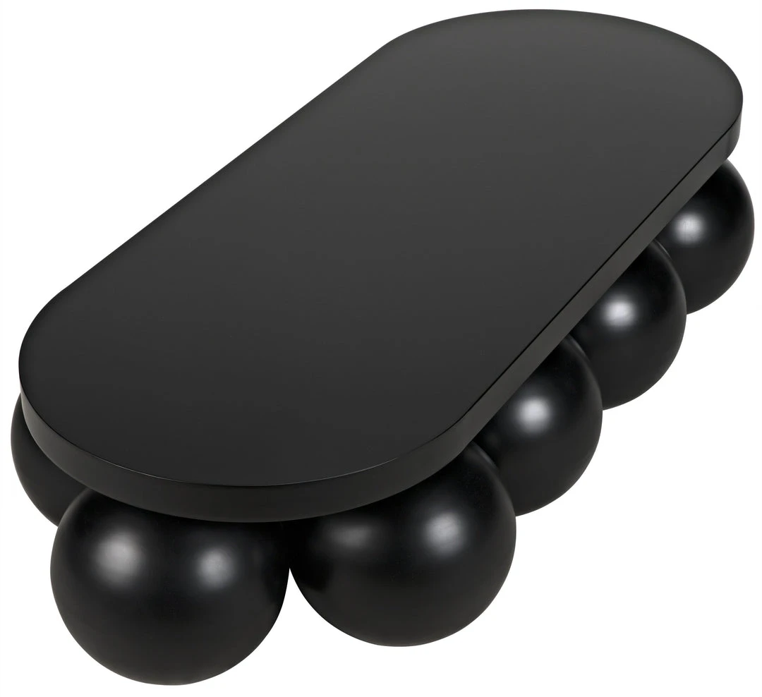 Noir Lambreta Coffee Table, Black Metal 9 Noir Lambreta Coffee Table, Black Metal