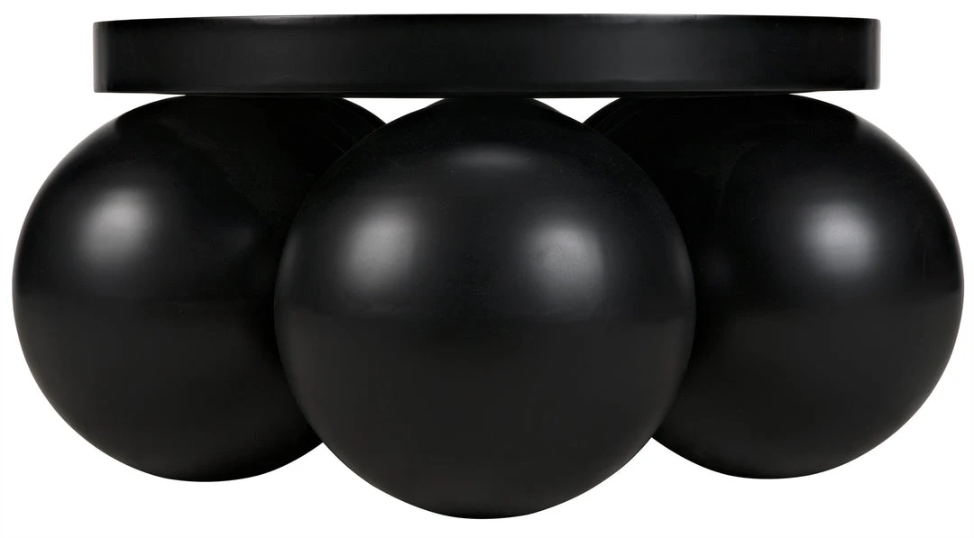 Noir Lambreta Coffee Table, Black Metal 10 Noir Lambreta Coffee Table, Black Metal