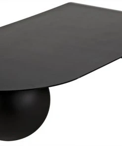Noir Rosario Coffee Table, Black Metal