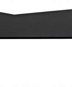 LIVING ROOM Noir Tabu Coffee Table, Brass Finished Legs With Ebony Walnut Top