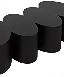 Noir Semyon Coffee Table, Black Metal