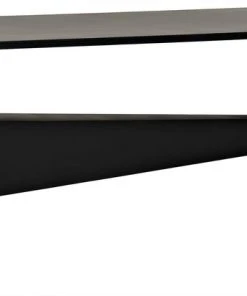 Noir Soyka Coffee Table, Black Metal