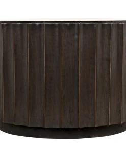 Noir Fluted Coffee Table, Pale With Light Brown Trim LIVING ROOM