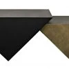 Noir Amboss Coffee Table, Black Metal, Aged Brass Finish 1 Noir Amboss Coffee Table, Black Metal, Aged Brass Finish