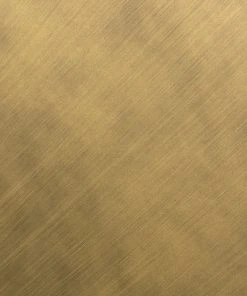 Noir Amboss Coffee Table, Black Metal, Aged Brass Finish