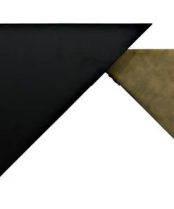 Noir Amboss Coffee Table, Black Metal, Aged Brass Finish