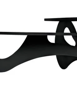 LIVING ROOM Noir Calder Coffee Table, Black Steel