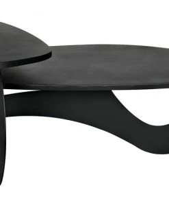 LIVING ROOM Noir Calder Coffee Table, Black Steel