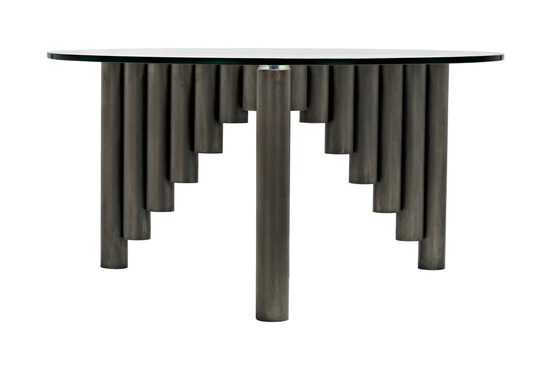 Noir Organum Coffee Table, Gun Metal Finish LIVING ROOM 5 Noir Organum Coffee Table, Gun Metal Finish LIVING ROOM