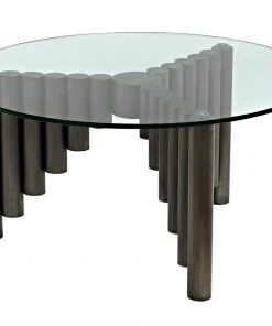 Noir Organum Coffee Table, Gun Metal Finish LIVING ROOM 15 Noir Organum Coffee Table, Gun Metal Finish LIVING ROOM