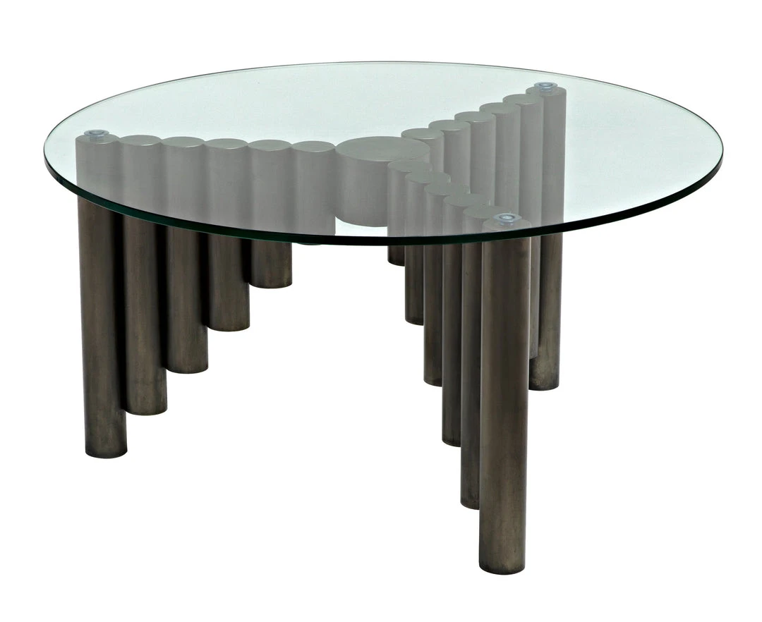 Noir Organum Coffee Table, Gun Metal Finish LIVING ROOM 6 Noir Organum Coffee Table, Gun Metal Finish LIVING ROOM