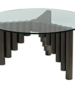 Noir Organum Coffee Table, Gun Metal Finish LIVING ROOM 16 Noir Organum Coffee Table, Gun Metal Finish LIVING ROOM