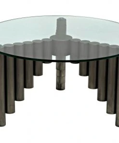 Noir Organum Coffee Table, Gun Metal Finish LIVING ROOM 18 Noir Organum Coffee Table, Gun Metal Finish LIVING ROOM