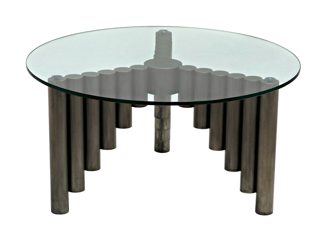 Noir Organum Coffee Table, Gun Metal Finish LIVING ROOM 9 Noir Organum Coffee Table, Gun Metal Finish LIVING ROOM