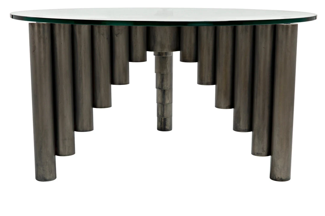 Noir Organum Coffee Table, Gun Metal Finish LIVING ROOM 10 Noir Organum Coffee Table, Gun Metal Finish LIVING ROOM